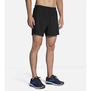 Brooks® (Men's MEDIUM) GO-TO™ 5" Running Shorts in Black‎